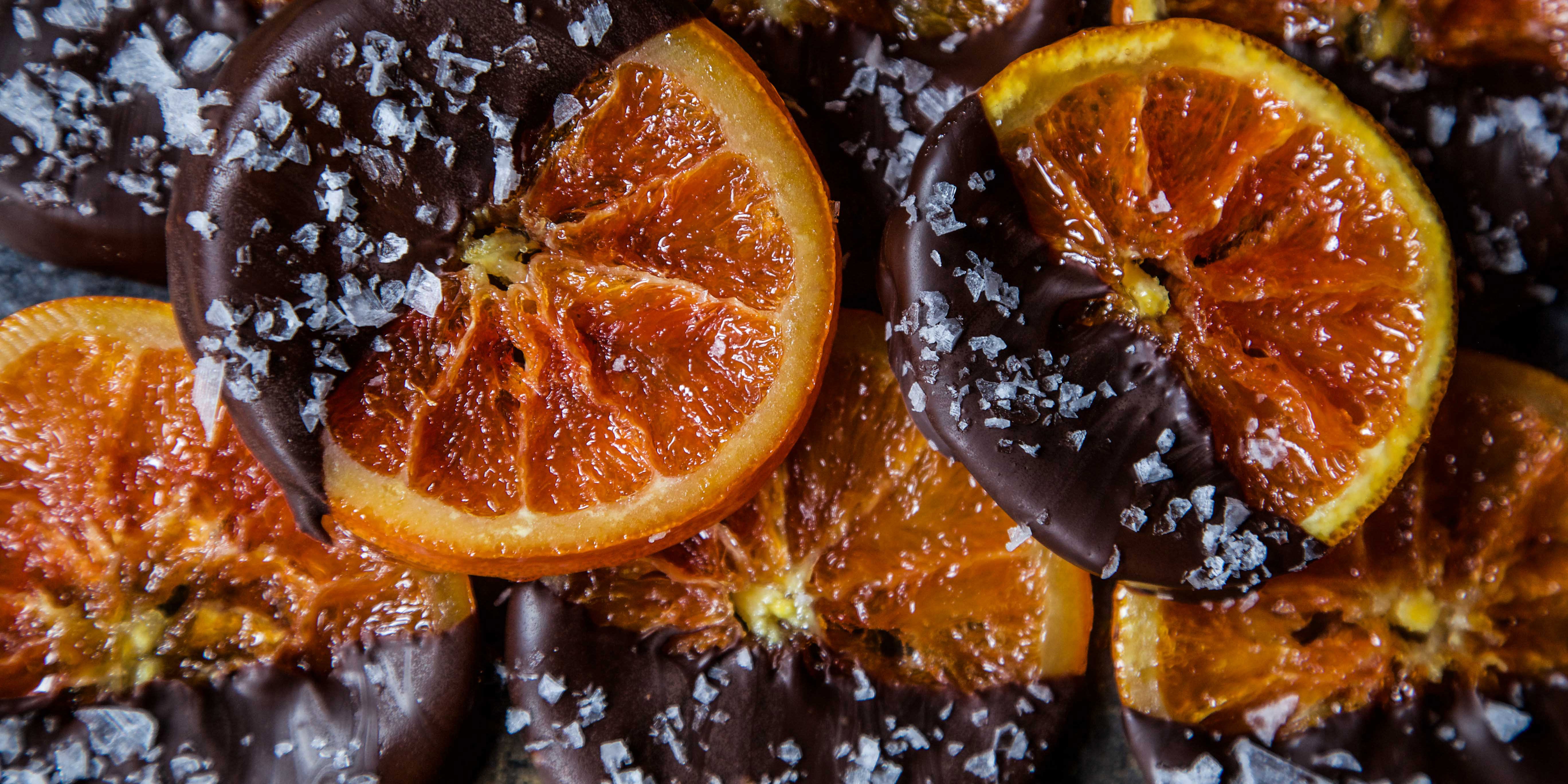 Candied Orange Slices with Dark Chocolate